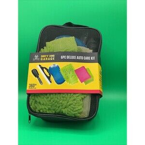 AUTOMOTIVE CARE 6PC. DELUXE KIT GIFT SET.Dirty Dog Garage Brand. New